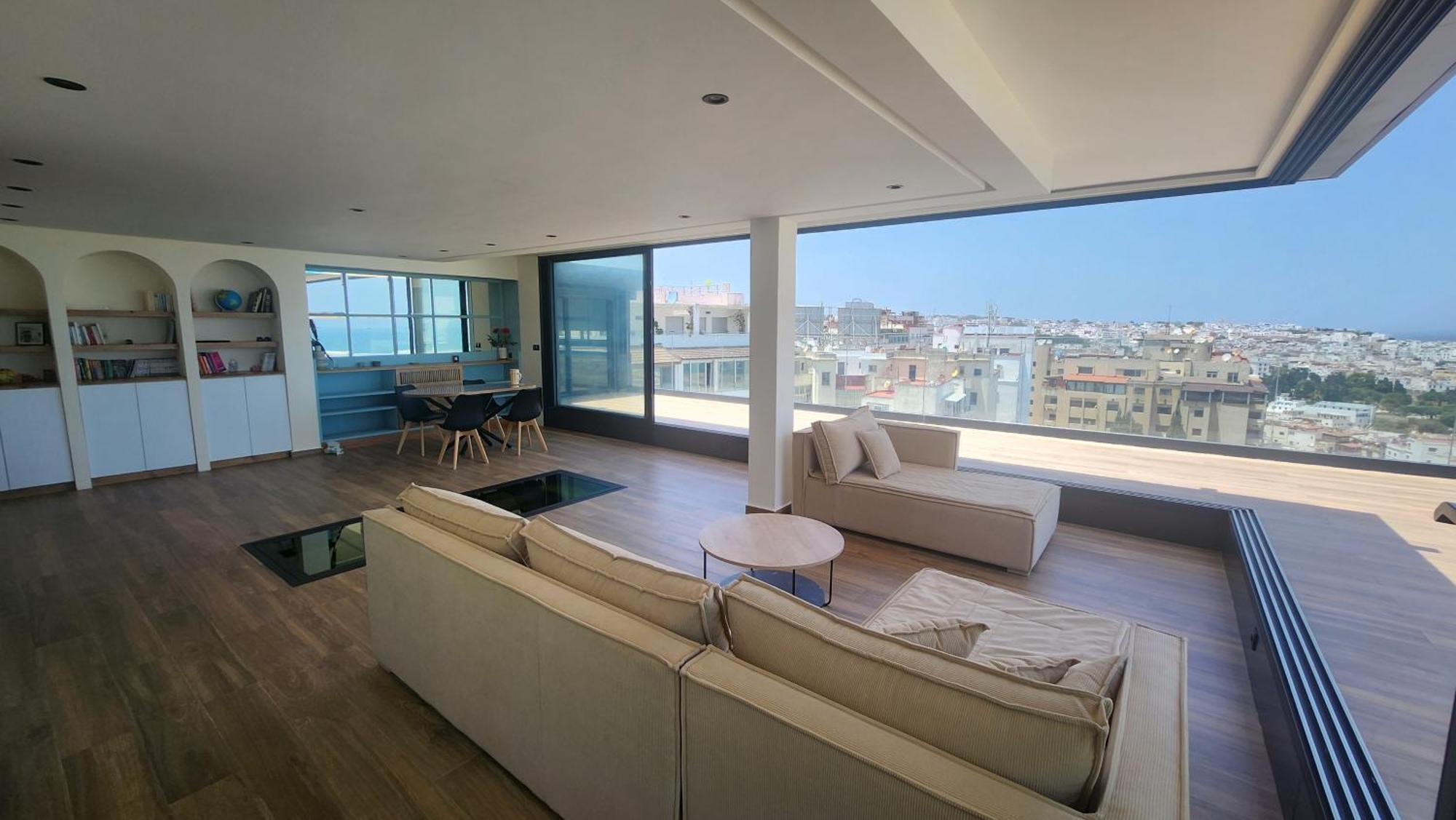 Magnifique Penthouse 160m2 Terrasse 90m2 Vue Appartement Tanger